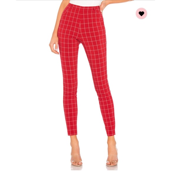 h:ours Darling Pant in Red & White S Revolve - Picture 2 of 4